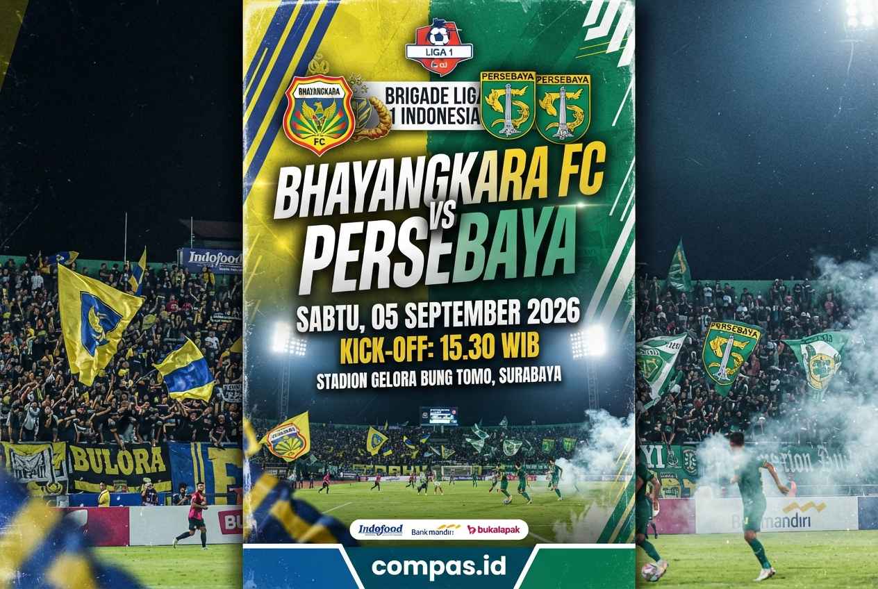 Bhayangkara FC vs Persebaya: Prediksi Skor, H2H & Line Up
