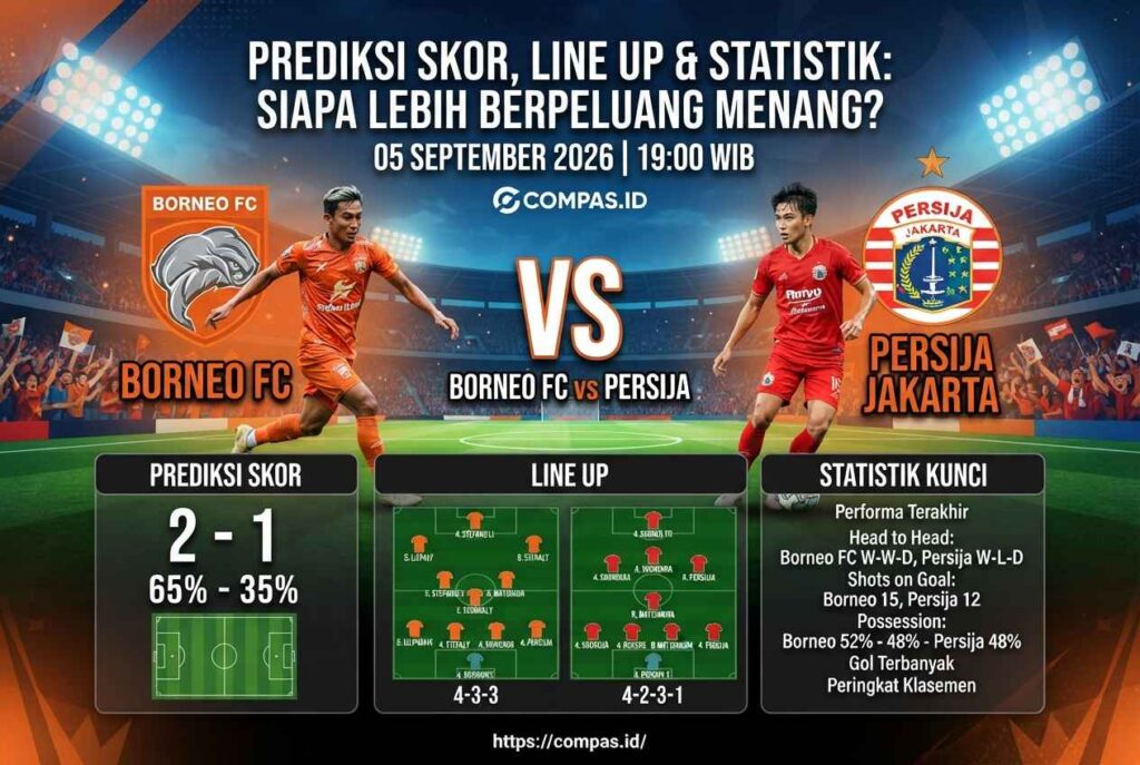 Prediksi Borneo FC vs Persija: Siapa Lebih Berpeluang Menang?