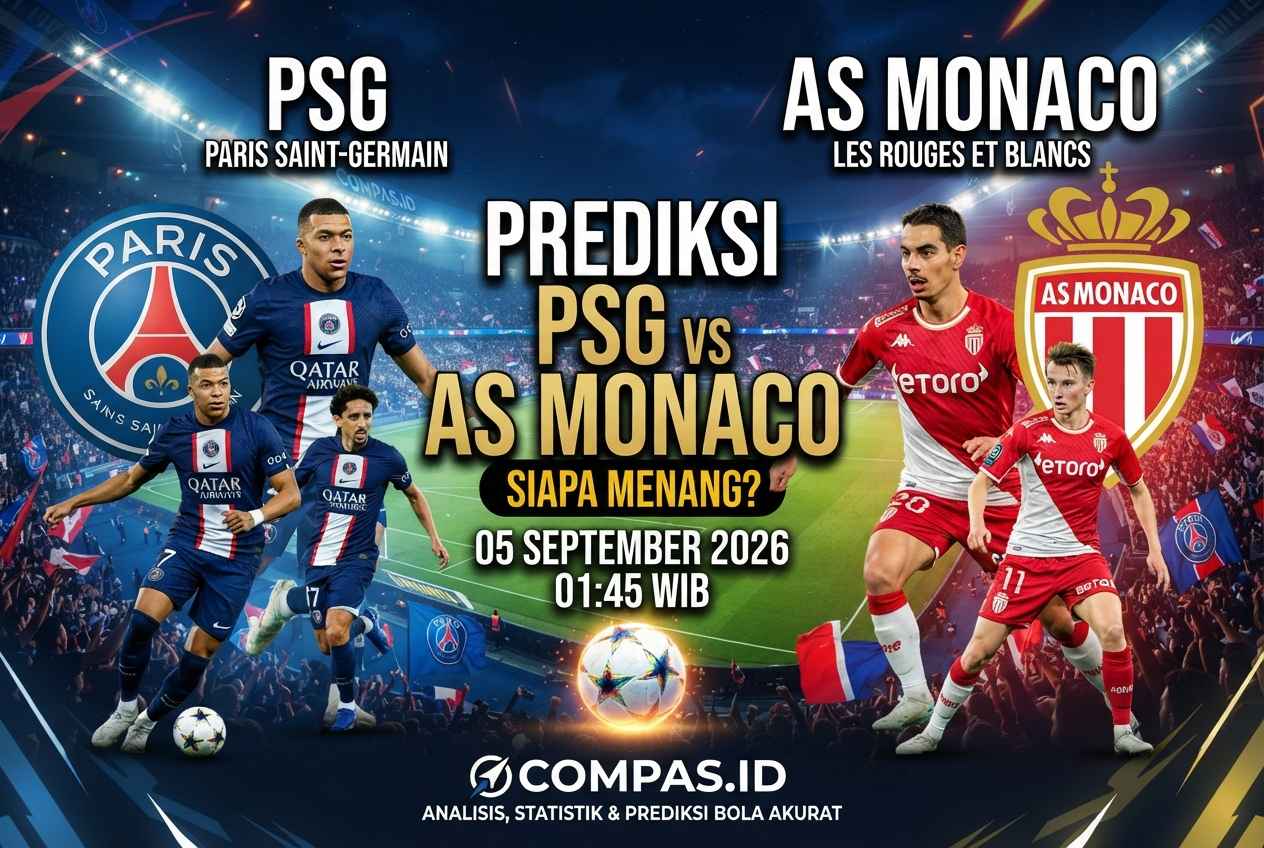 Prediksi PSG vs AS Monaco 5 September 2026, Siapa Menang?