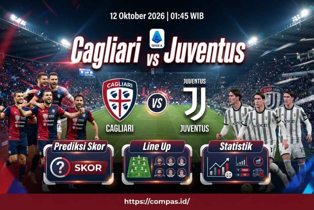Cagliari vs Juventus: Prediksi Skor Akurat dan H2H Terbaru