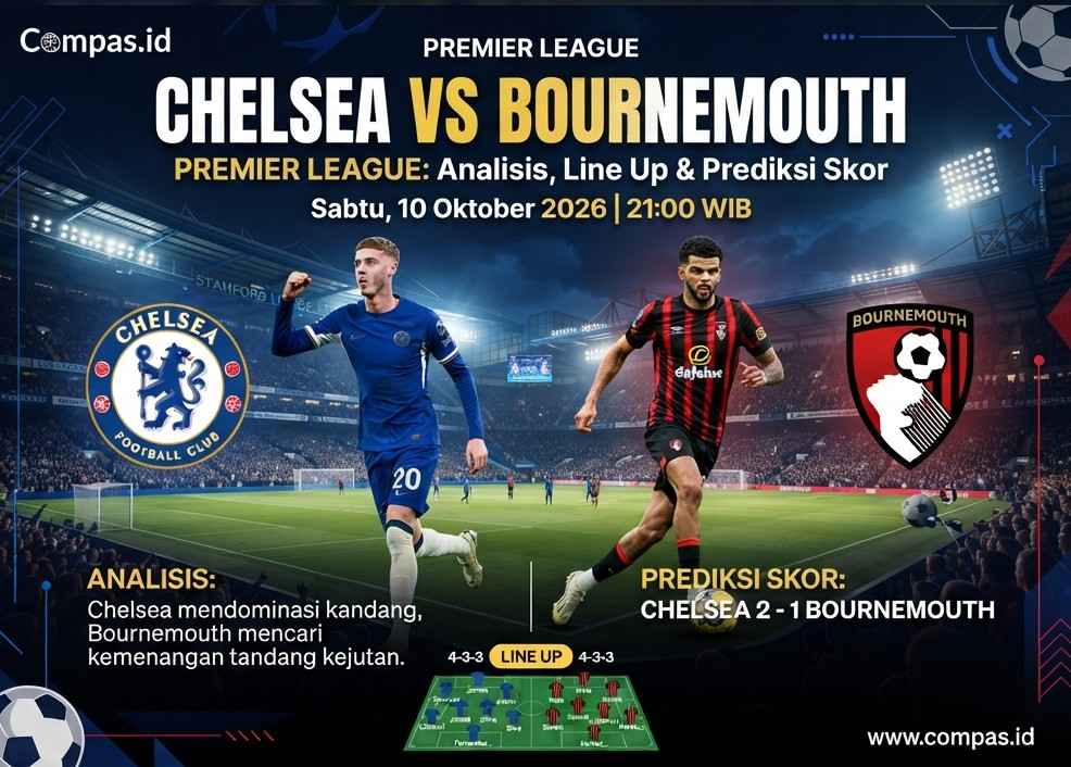 Chelsea vs Bournemouth: Analisis, Line Up dan Prediksi Skor
