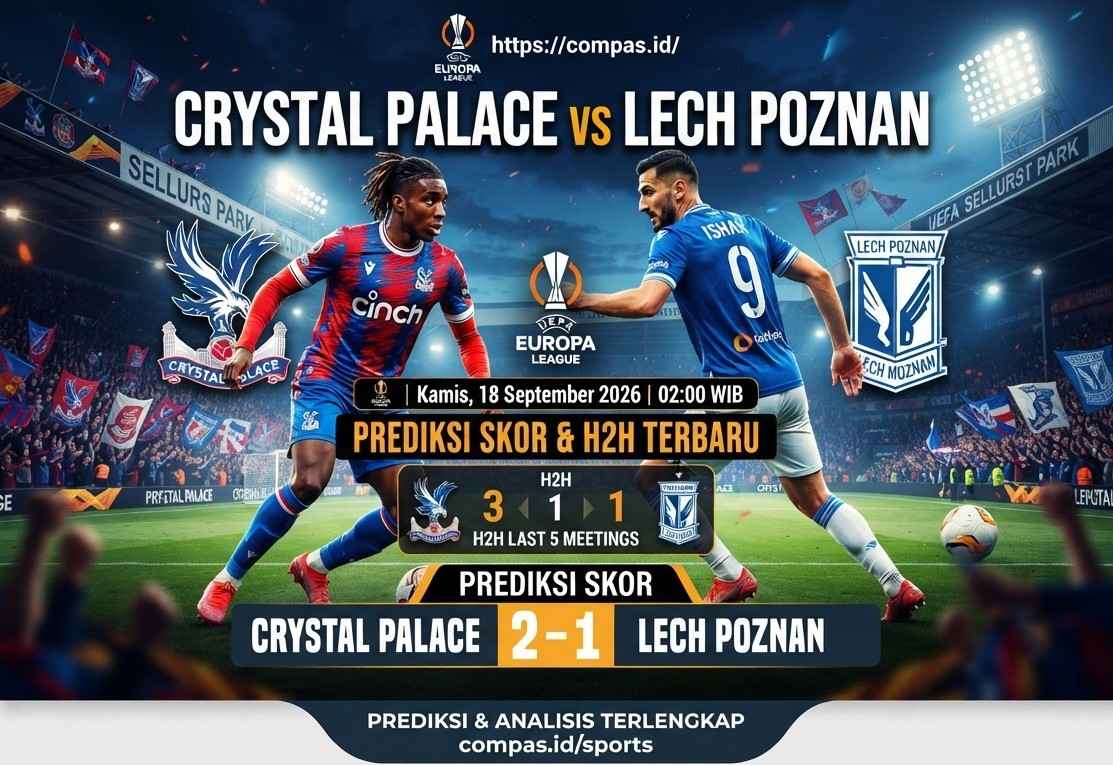 Crystal Palace vs Lech Poznan: Prediksi Skor dan H2H Terbaru