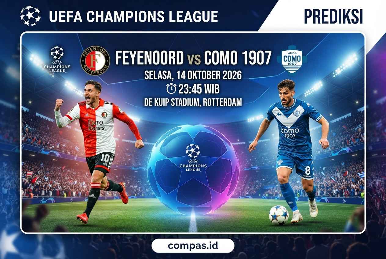 Feyenoord vs Como: Prediksi Line Up dan Skor Akurat Liga Champions