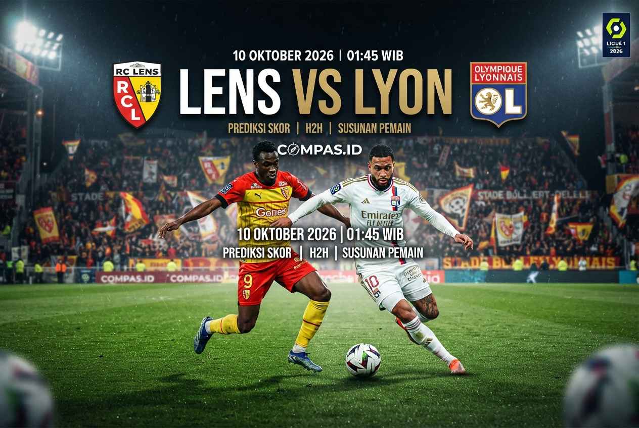 Lens vs Lyon 2026: Prediksi Skor, H2H dan Susunan Pemain