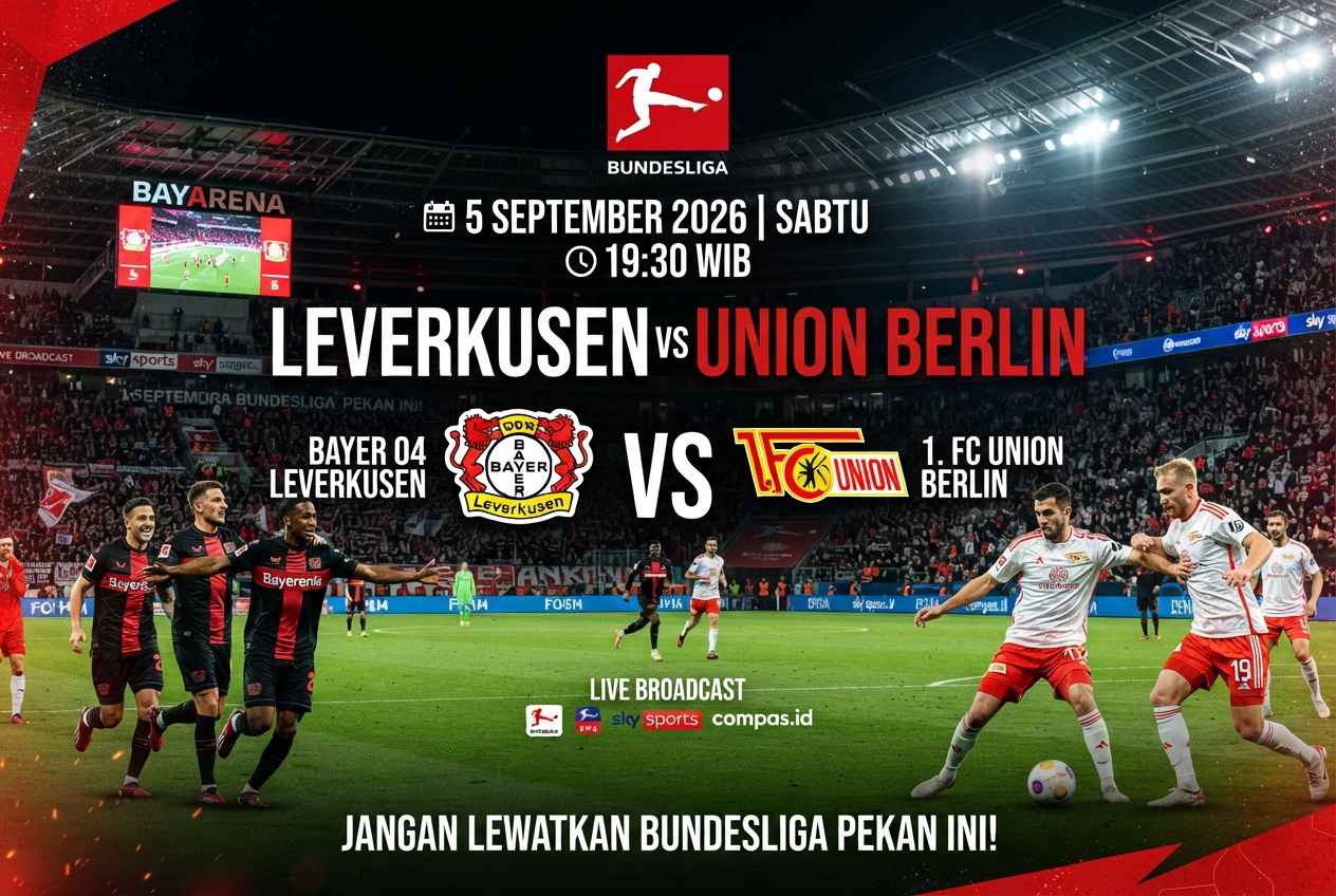 Leverkusen vs Union Berlin: Prediksi Skor, H2H & Line Up Terbaru