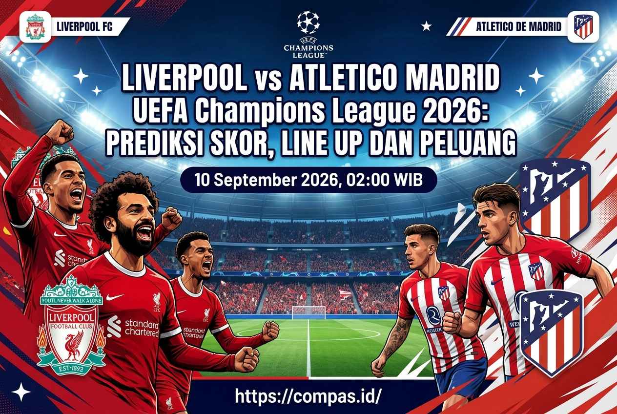 Liverpool vs Atletico Madrid 2026: Prediksi Skor, Line Up dan Peluang