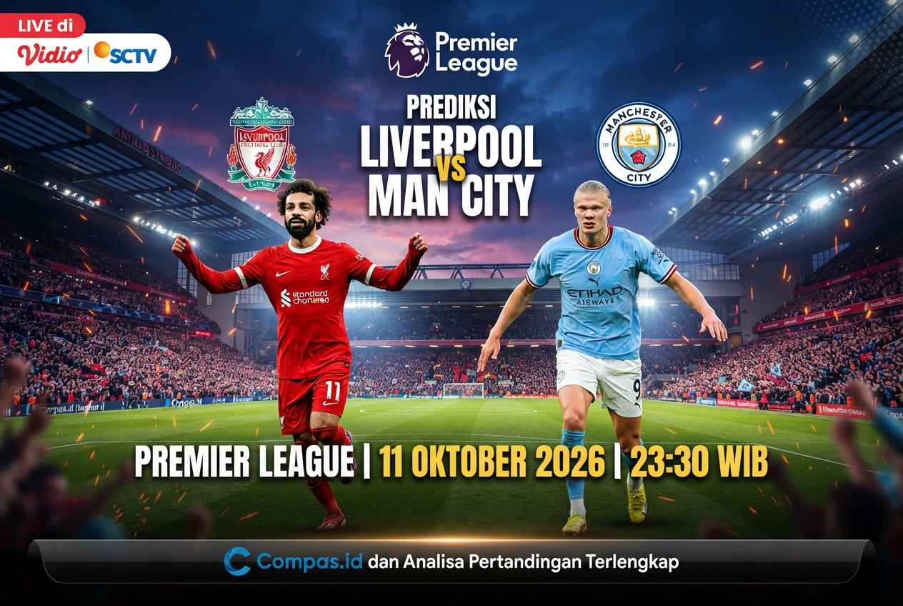 Liverpool vs Man City: Prediksi Skor, H2H dan Analisis Lengkap