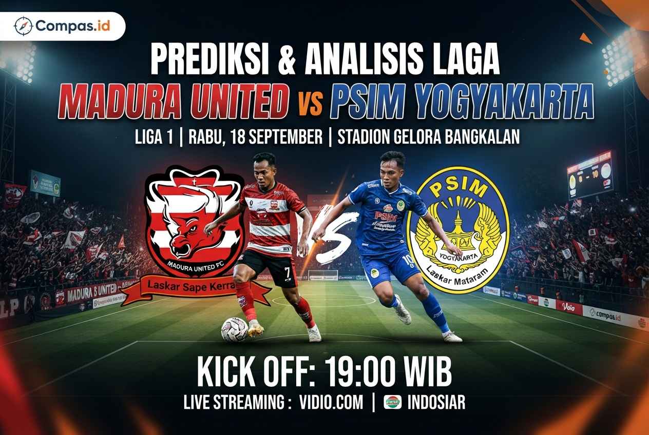 Madura United vs PSIM 18 September, Prediksi dan Analisis Laga