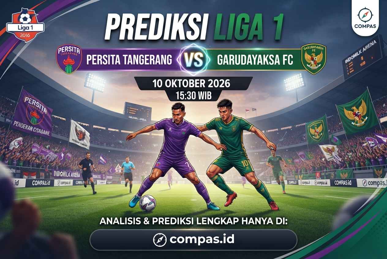 Persita vs Garudayaksa: Line Up, H2H dan Prediksi Skor Akurat