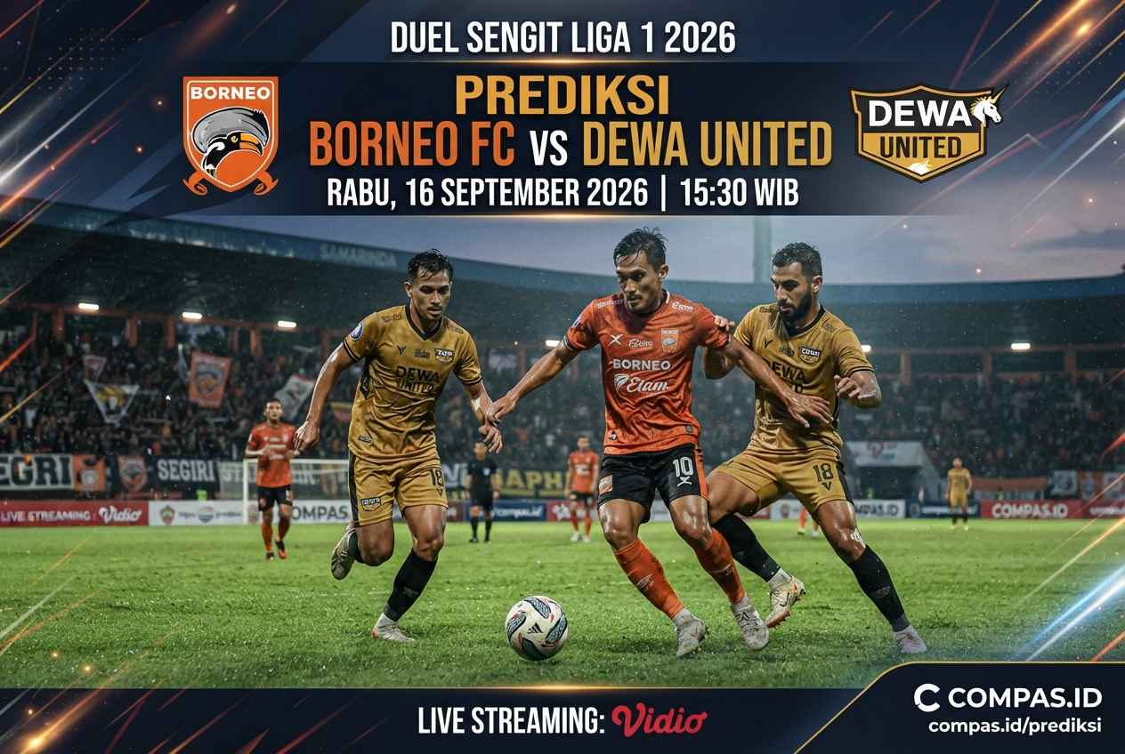 Prediksi Borneo FC vs Dewa United, Duel Sengit Liga 1 2026