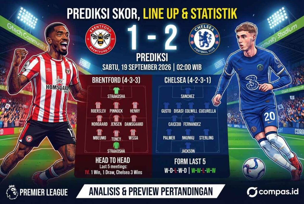 Prediksi Brentford vs Chelsea 2026, Derby London Jadi Sengit?