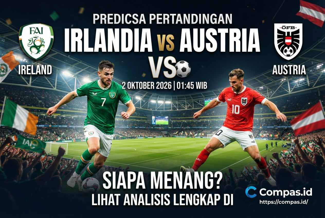 Prediksi Irlandia vs Austria 2 Oktober 2026, Siapa Menang?