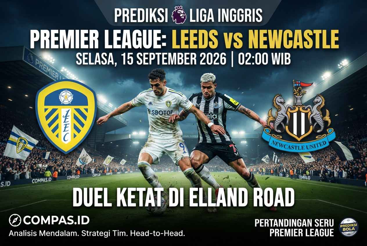 Prediksi Leeds vs Newcastle 2026, Duel Ketat Premier League