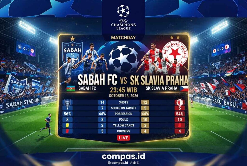Prediksi Sabah vs Slavia Praha 13 Oktober: Duel Panas Eropa