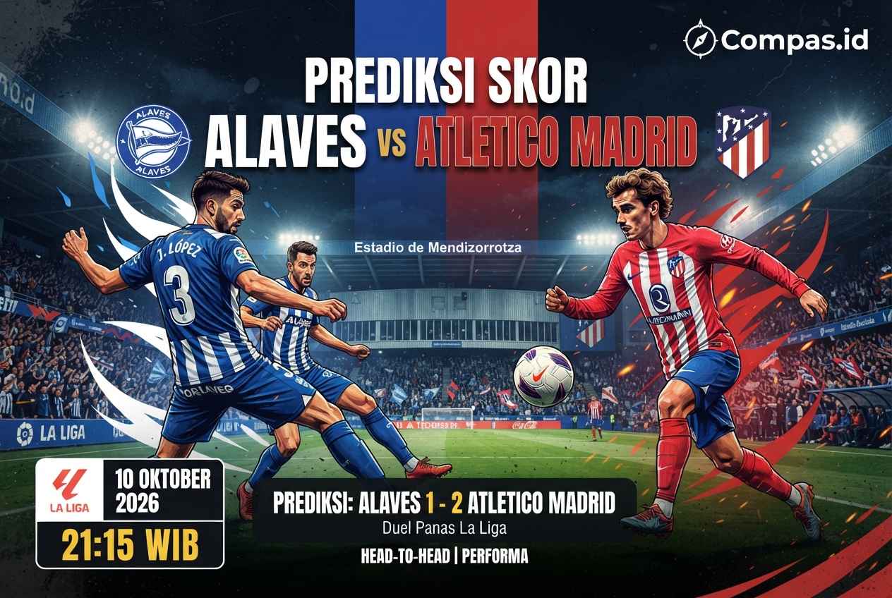 Prediksi Skor Alaves vs Atletico Madrid, Duel Panas La Liga 2026