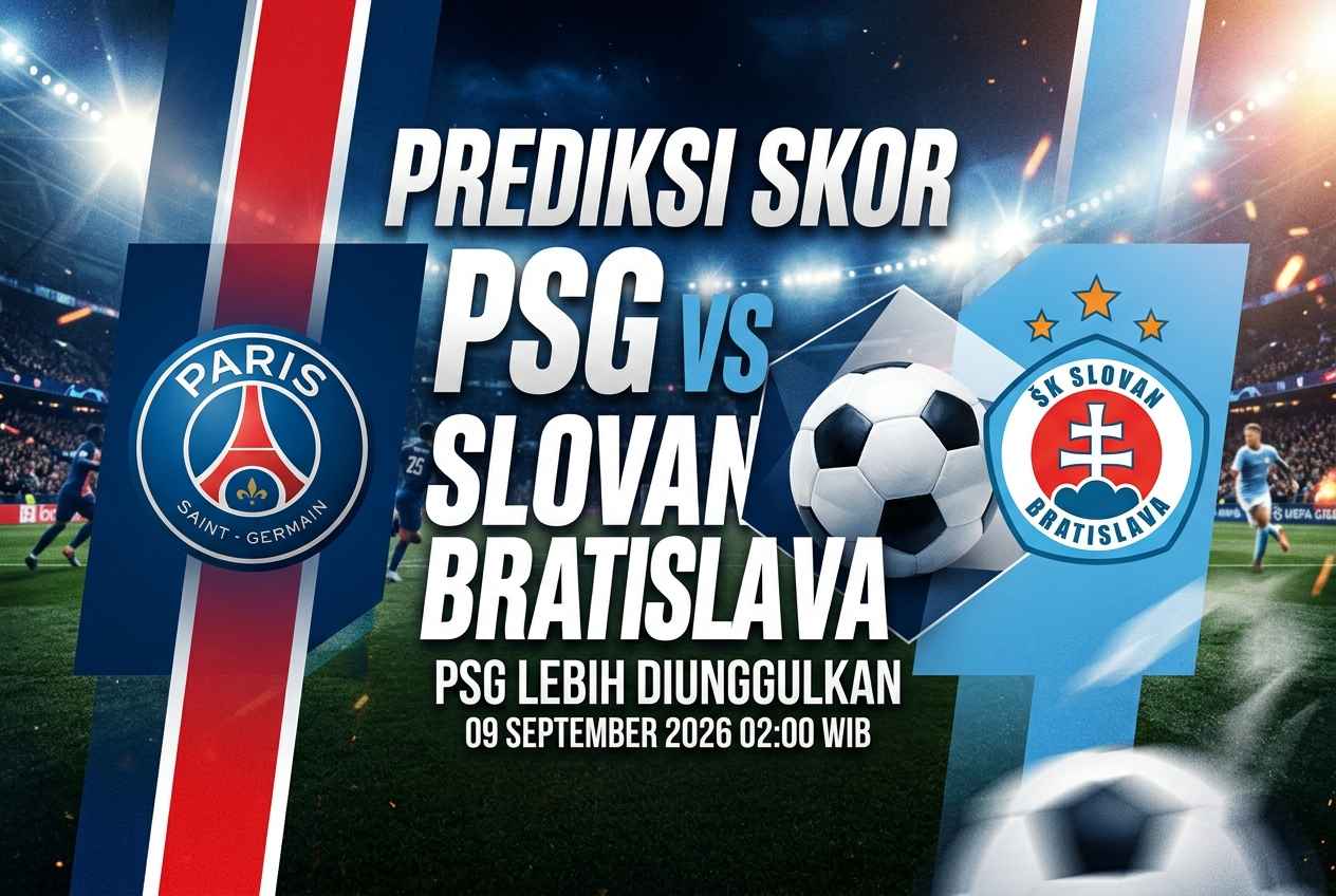 Prediksi Skor PSG vs Slovan Bratislava, PSG Lebih Diunggulkan