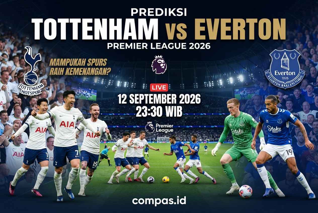 Prediksi Tottenham vs Everton 2026, Mampukah Spurs Raih Kemenangan?
