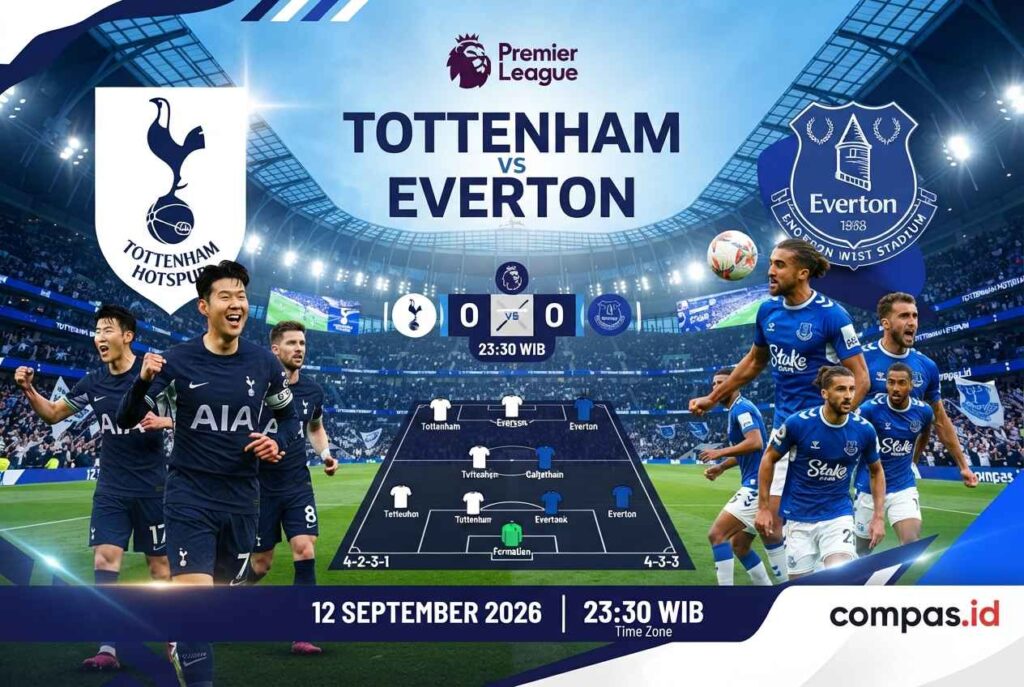 Prediksi Tottenham vs Everton 2026, Mampukah Spurs Raih Kemenangan?