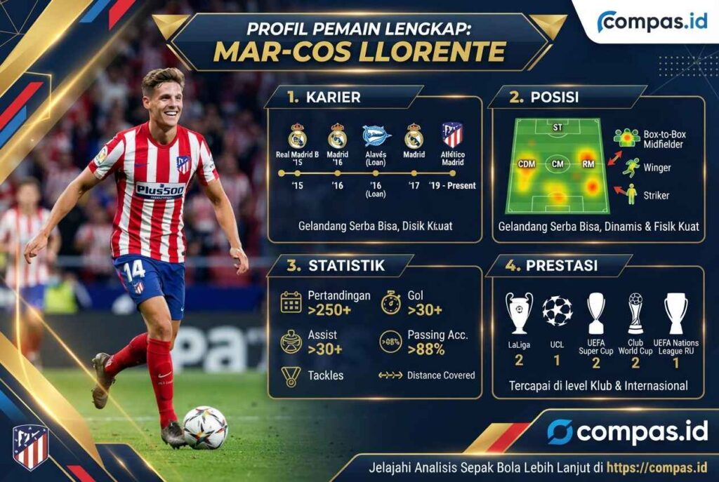 Profil Marcos Llorente: Karier, Posisi, Statistik dan Prestasi Lengkap