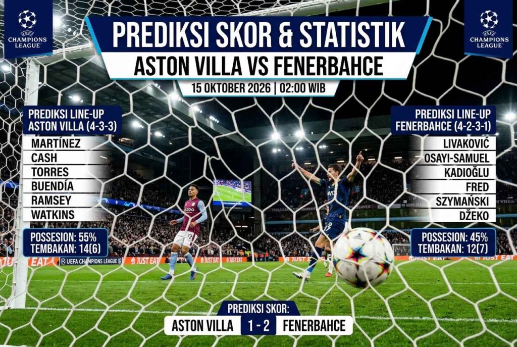 Aston Villa vs Fenerbahce: Analisis Laga dan Peluang Menang