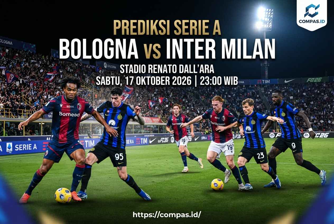 Bologna vs Inter Milan 2026: Prediksi Skor, H2H & Line Up Lengkap