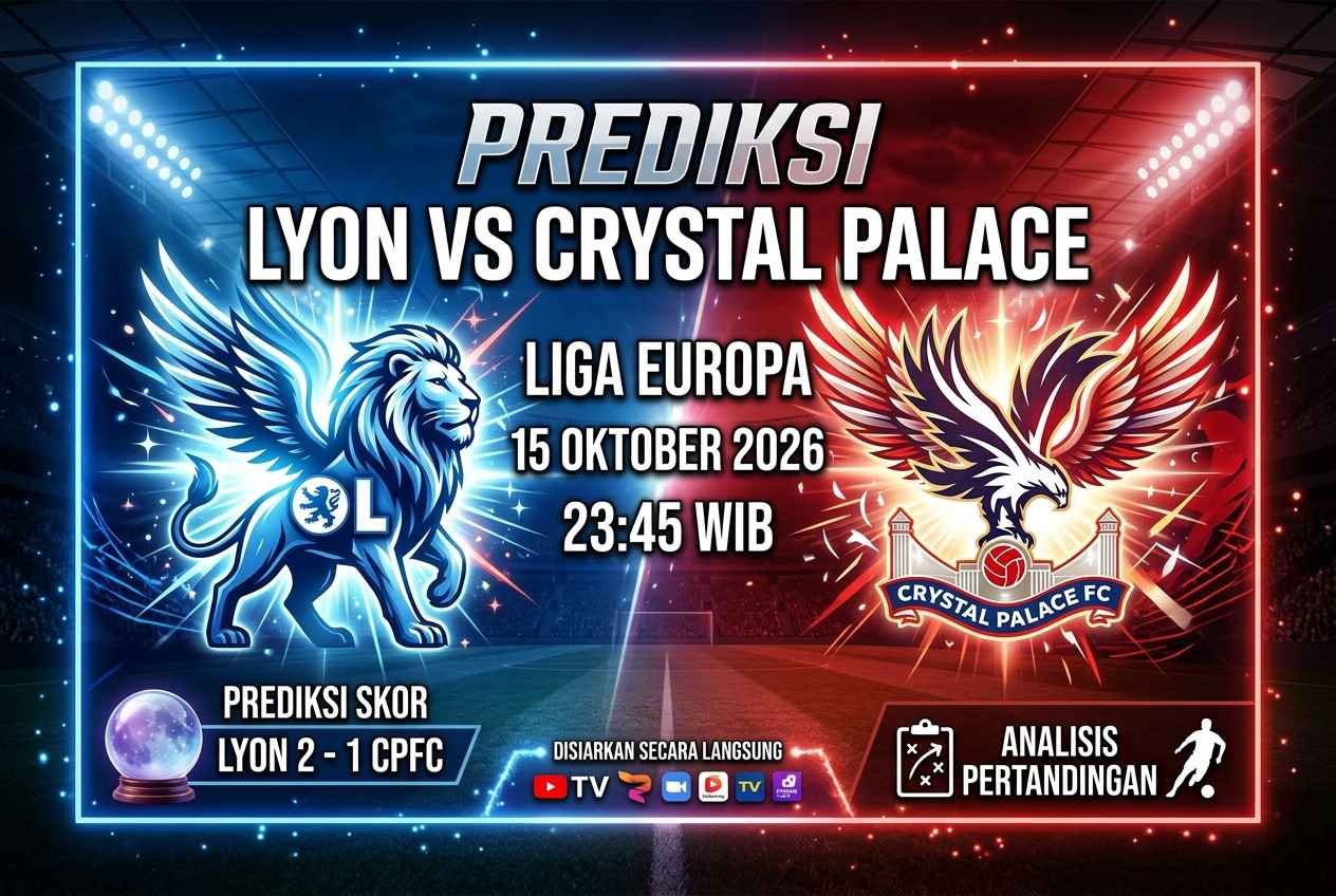 Lyon vs Crystal Palace 15 Okt: Prediksi Skor, Lineup & Jam Tayang