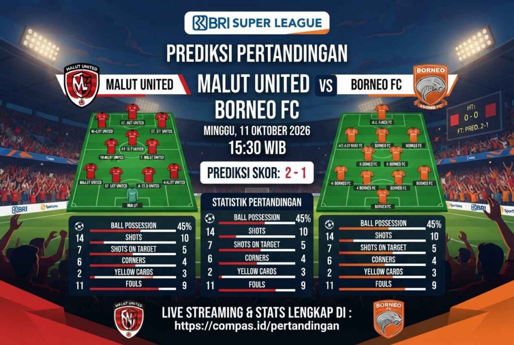 Malut United vs Borneo FC: Duel Sengit, Siapa Lebih Unggul?