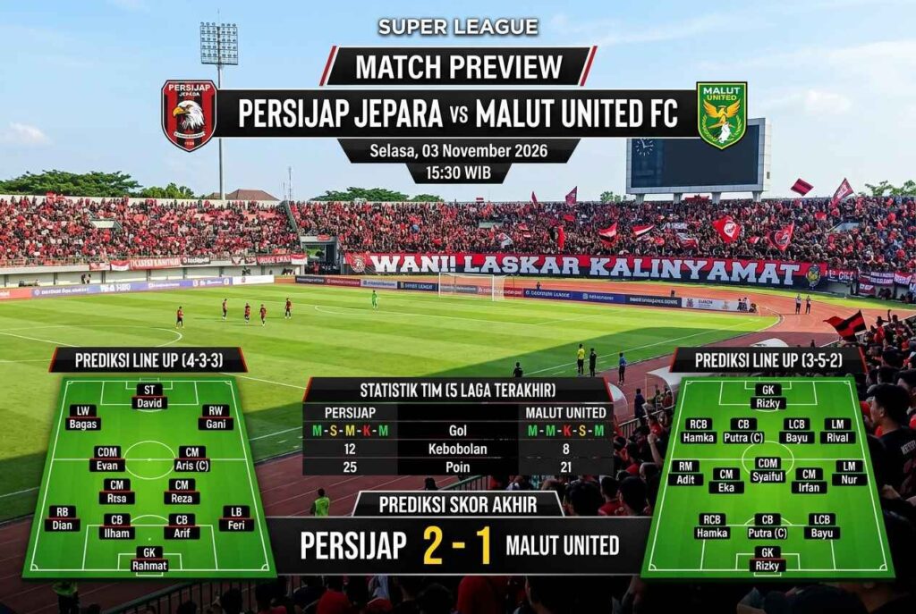 Persijap vs Java United: Awas Keliru Tebak! Ini Prediksi Skornya