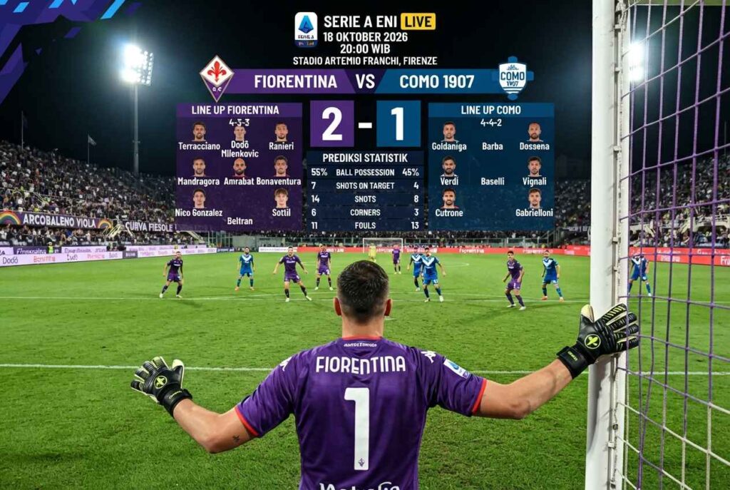 Prediksi Fiorentina vs Como: La Viola Wajib Waspada Tamu Garang