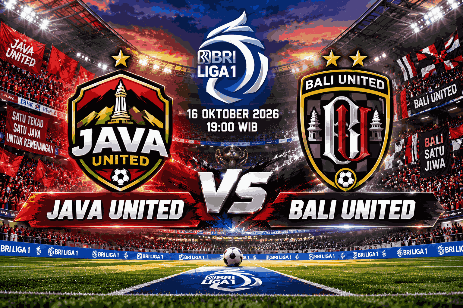 Prediksi Java United vs Bali United Liga 1: Serdadu Tridatu Mengamuk?