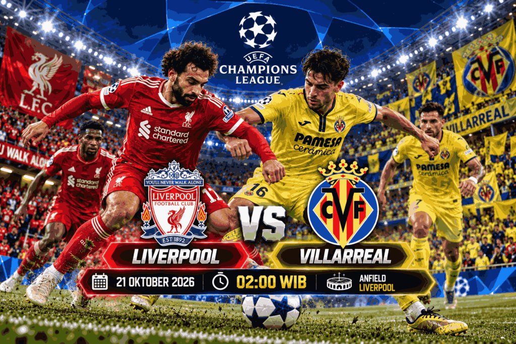 Prediksi Liverpool vs Villarreal: Ambisi The Reds Jaga Rekor!