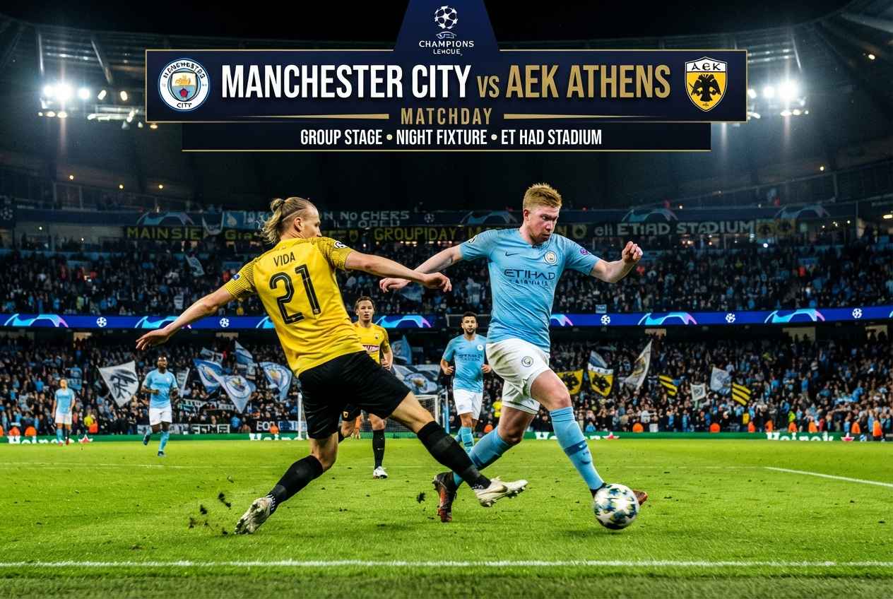 Prediksi Man City vs AEK Athena: Citizens Bakal Cetak Banyak Gol?