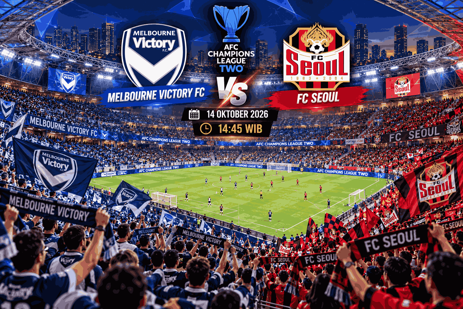 Prediksi Melbourne Victory vs FC Seoul: Duel Sengit ACL Two