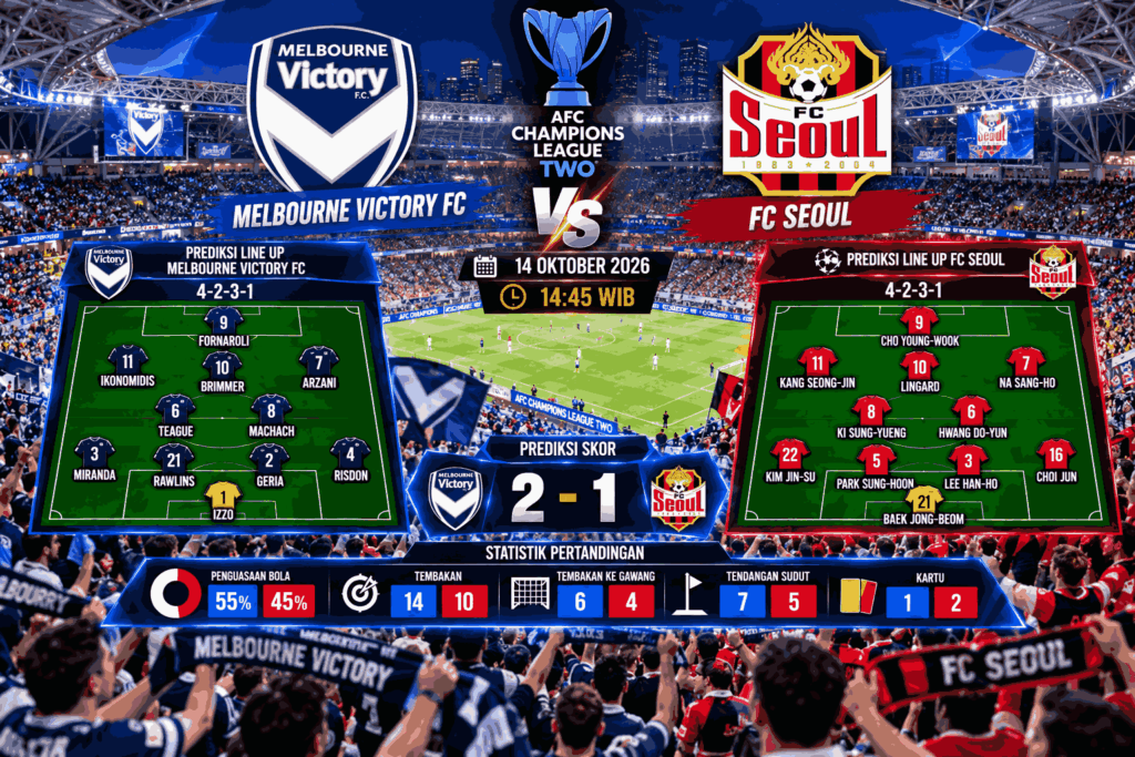 Prediksi Melbourne Victory vs FC Seoul: Duel Sengit ACL Two