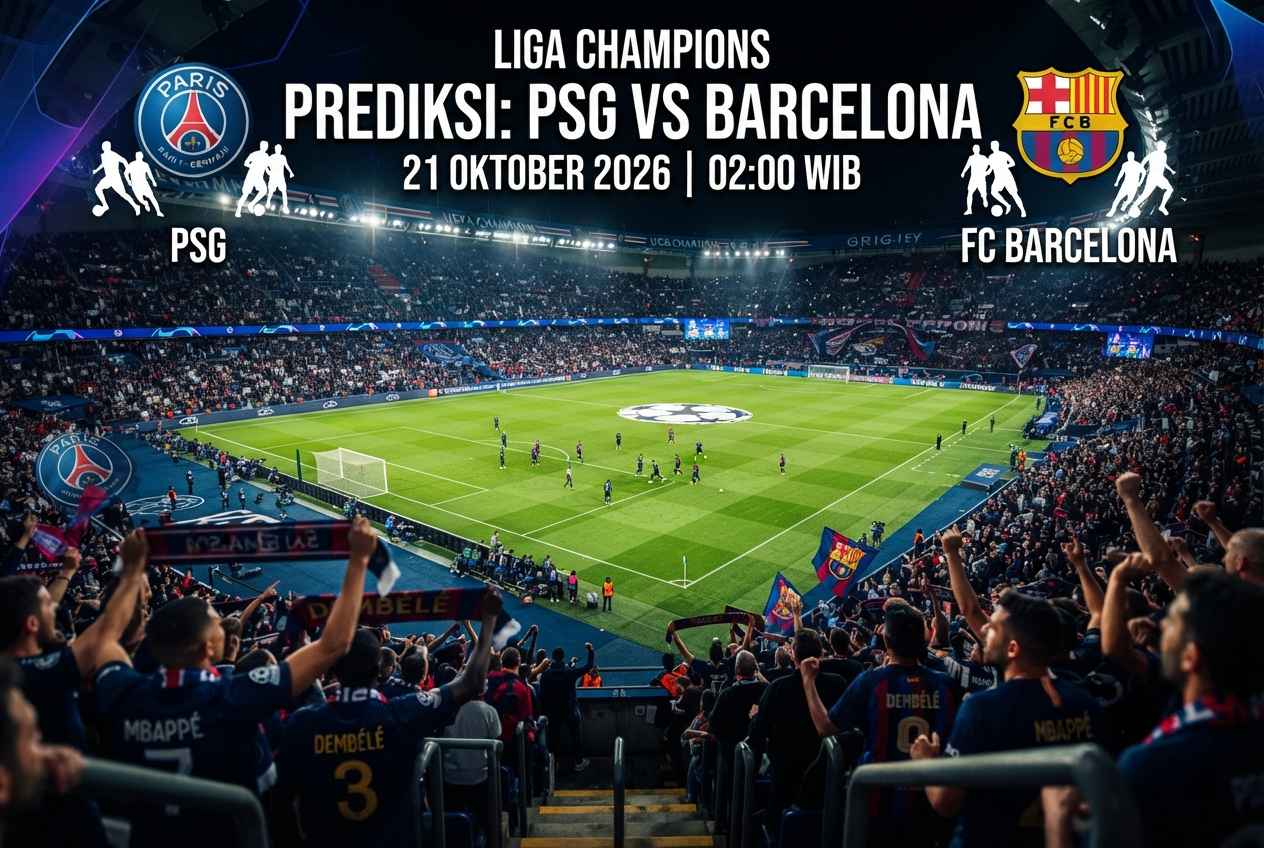 Prediksi PSG vs Barcelona Liga Champions: Duel Gengsi Penuh Gol!