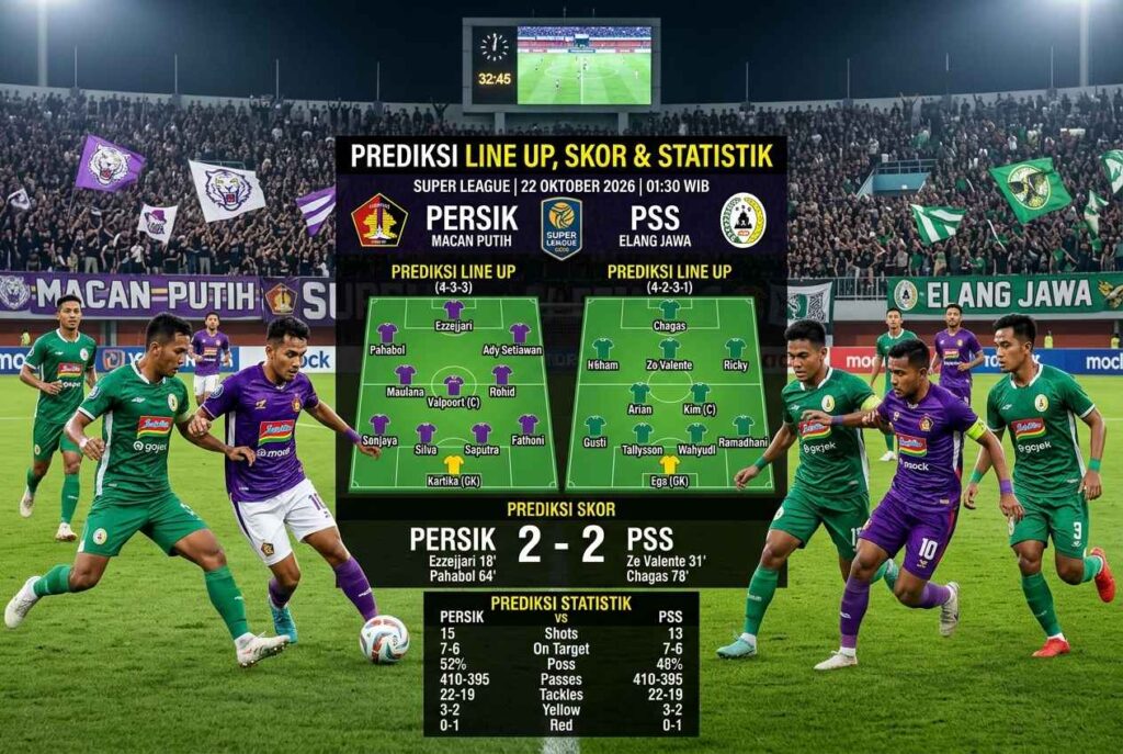 Prediksi Persik VS PSS: Analisis Head to Head & Susunan Pemain