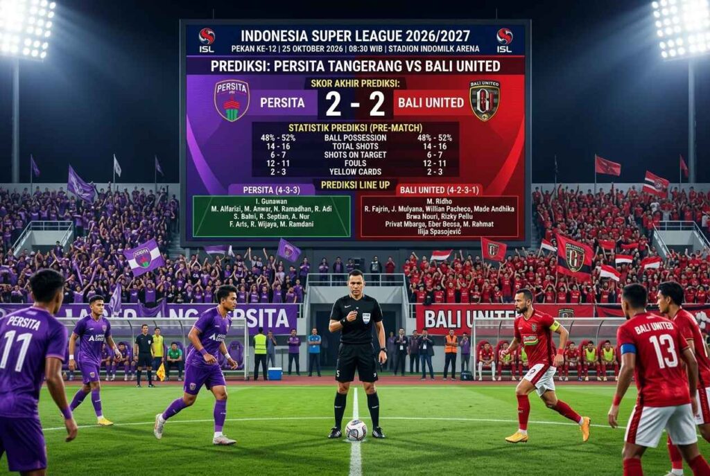 Prediksi Persita vs Bali United: Siapa Paling Berhak Raih 3 Poin?
