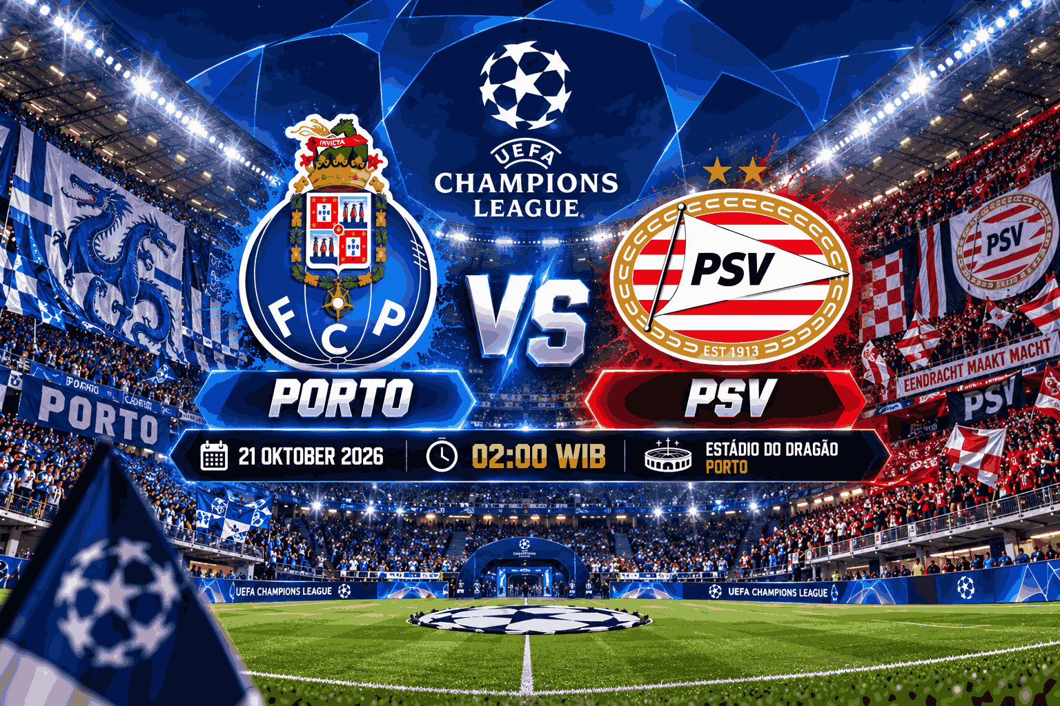 Prediksi Porto vs PSV: Duel Panas di Liga Champions 2026