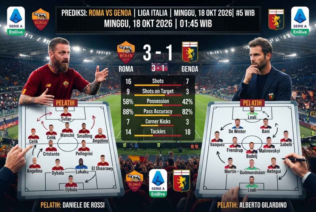 Roma vs Genoa: Siapa Bakal Menang? Intip Prediksi Skor & Peluang