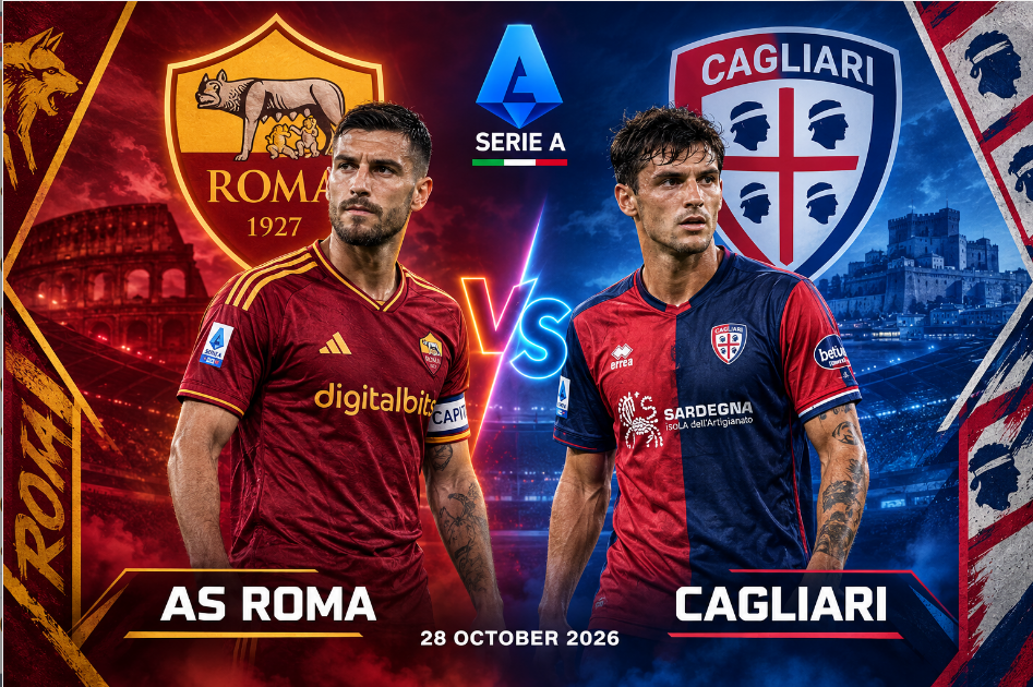 Prediksi Skor AS Roma vs Cagliari 28 Oktober 2026