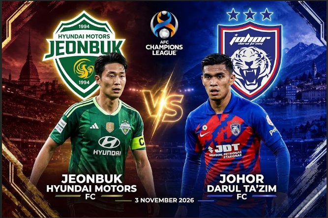 Prediksi Skor Jeonbuk vs Johor Darul Takzim FC 3 November 2026